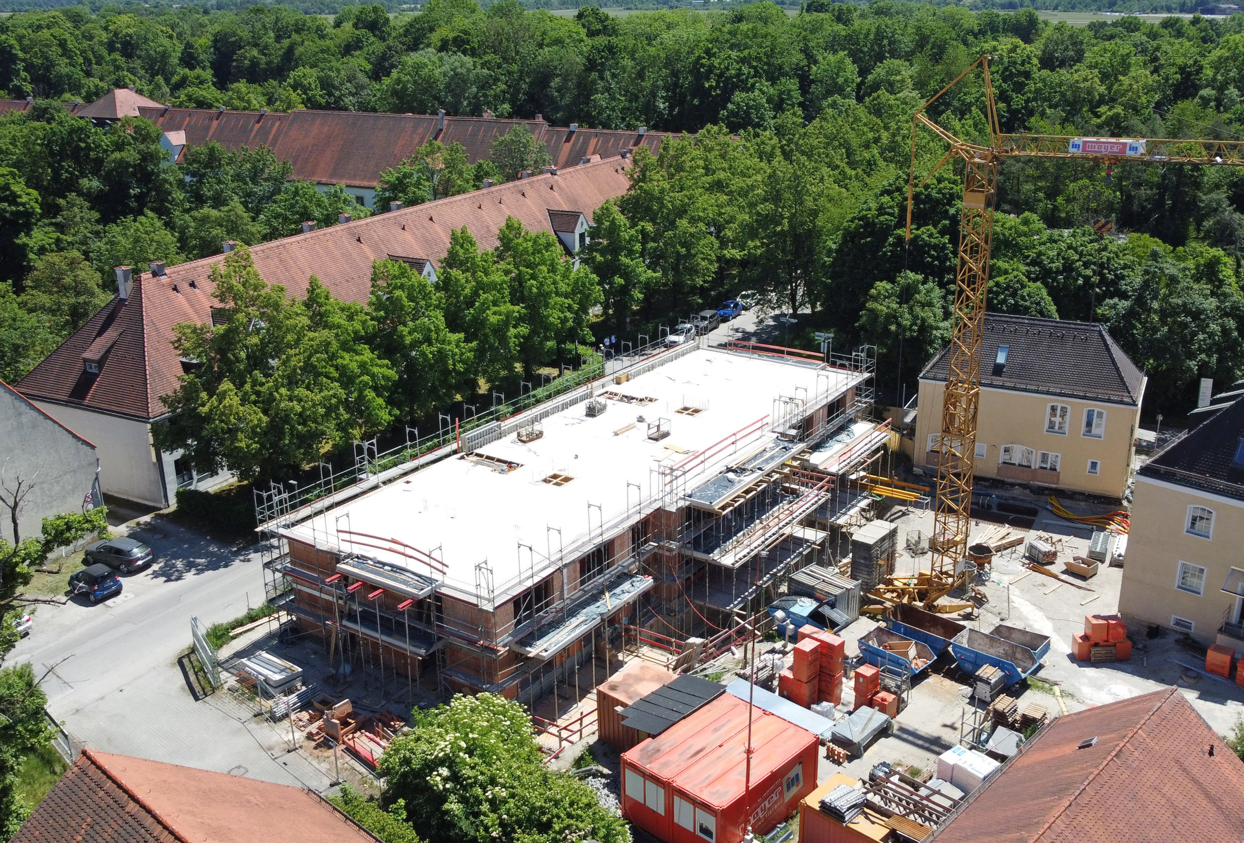 Luftbild_Blick_Südwesten_Neubau_Oberschleißheim