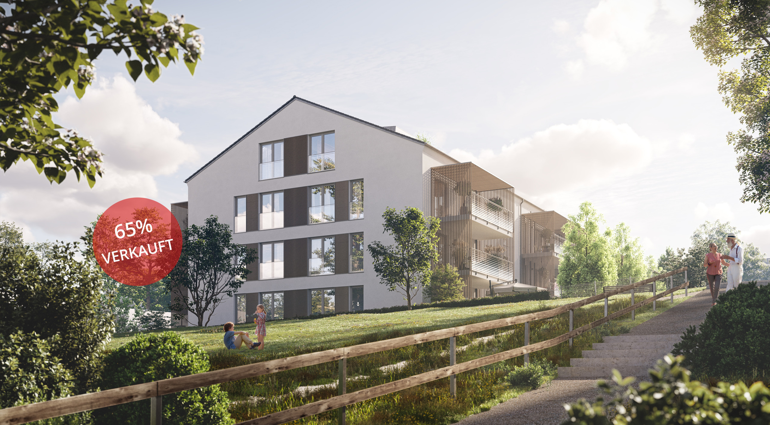 Visualisuerng des Neubauprojekts Wohnen am Hennigbach