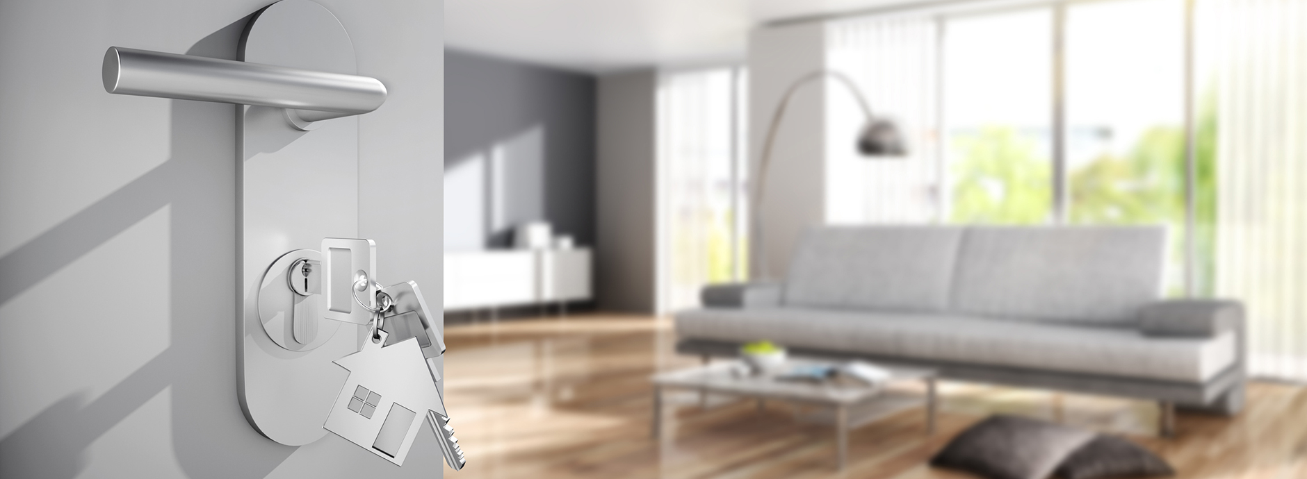 Secret Sale mit eigenwert GmbH Schlüssel in Haustür - Symbolbild für diskreten Off‑Market‑Verkauf