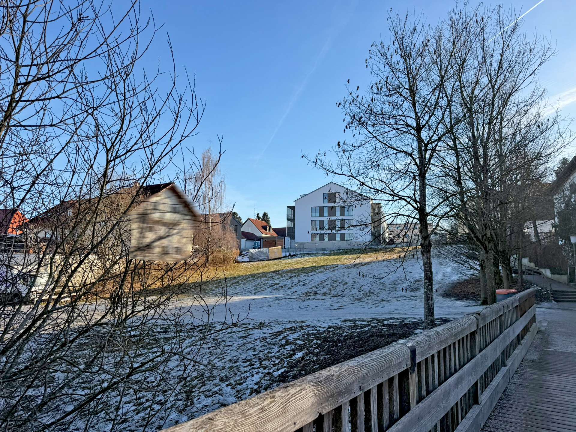 Ansicht von der Brücke am Hennigbach