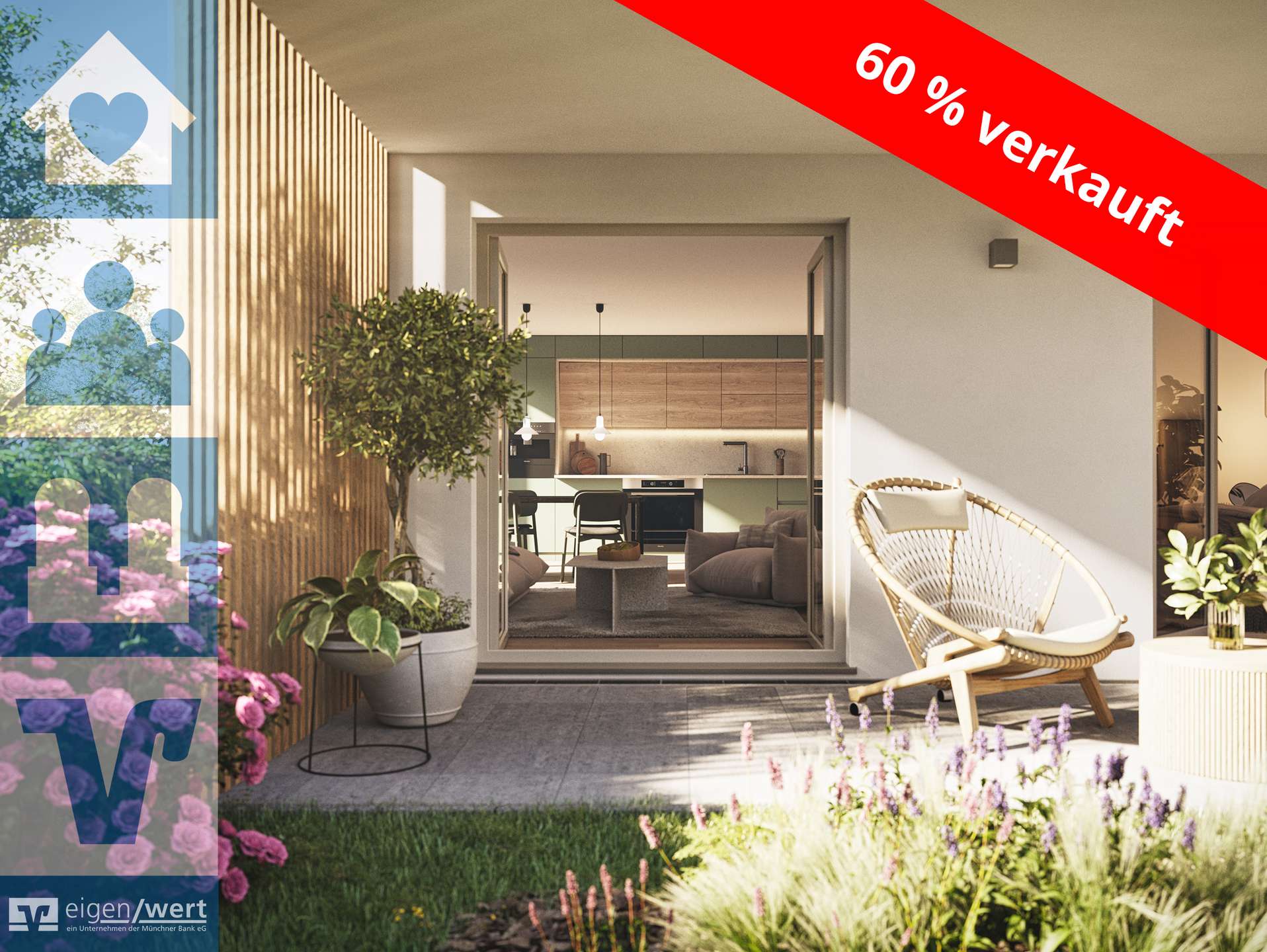 Visualisierung der modernen Terrasse