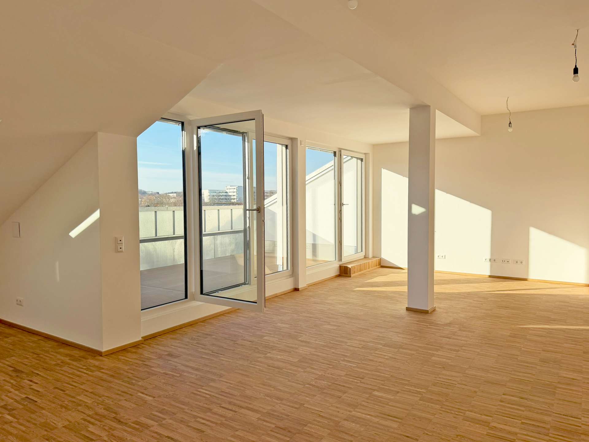 Wohnzimmer Blick zur Terrasse