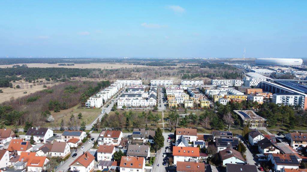Luftbildaufnahme der Lage
