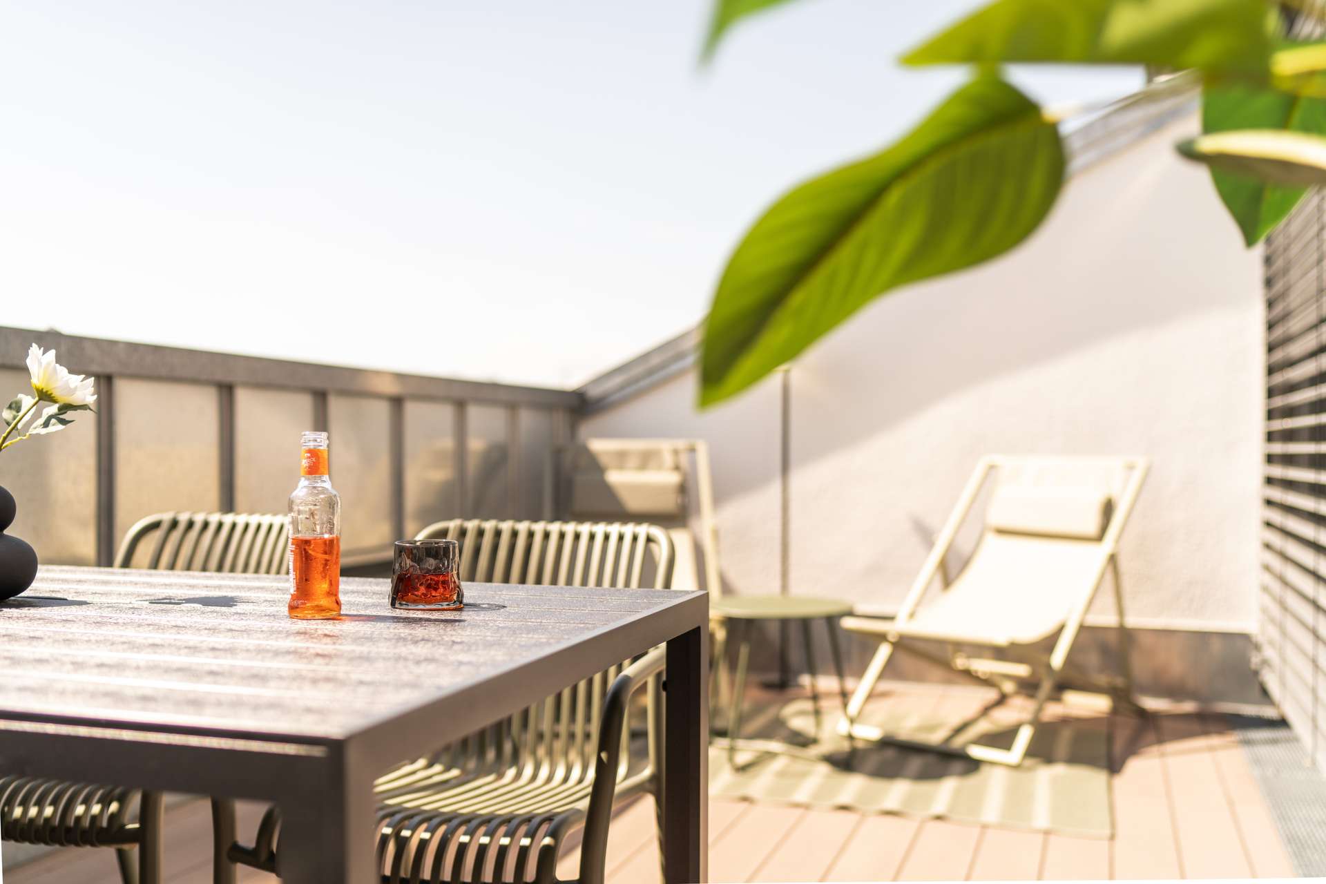 Sonnige Terrasse