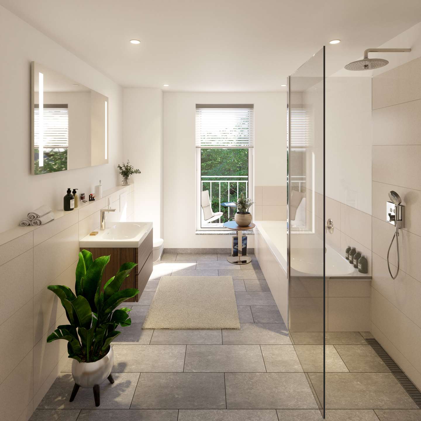 Visualisierung des modernen Badezimmers