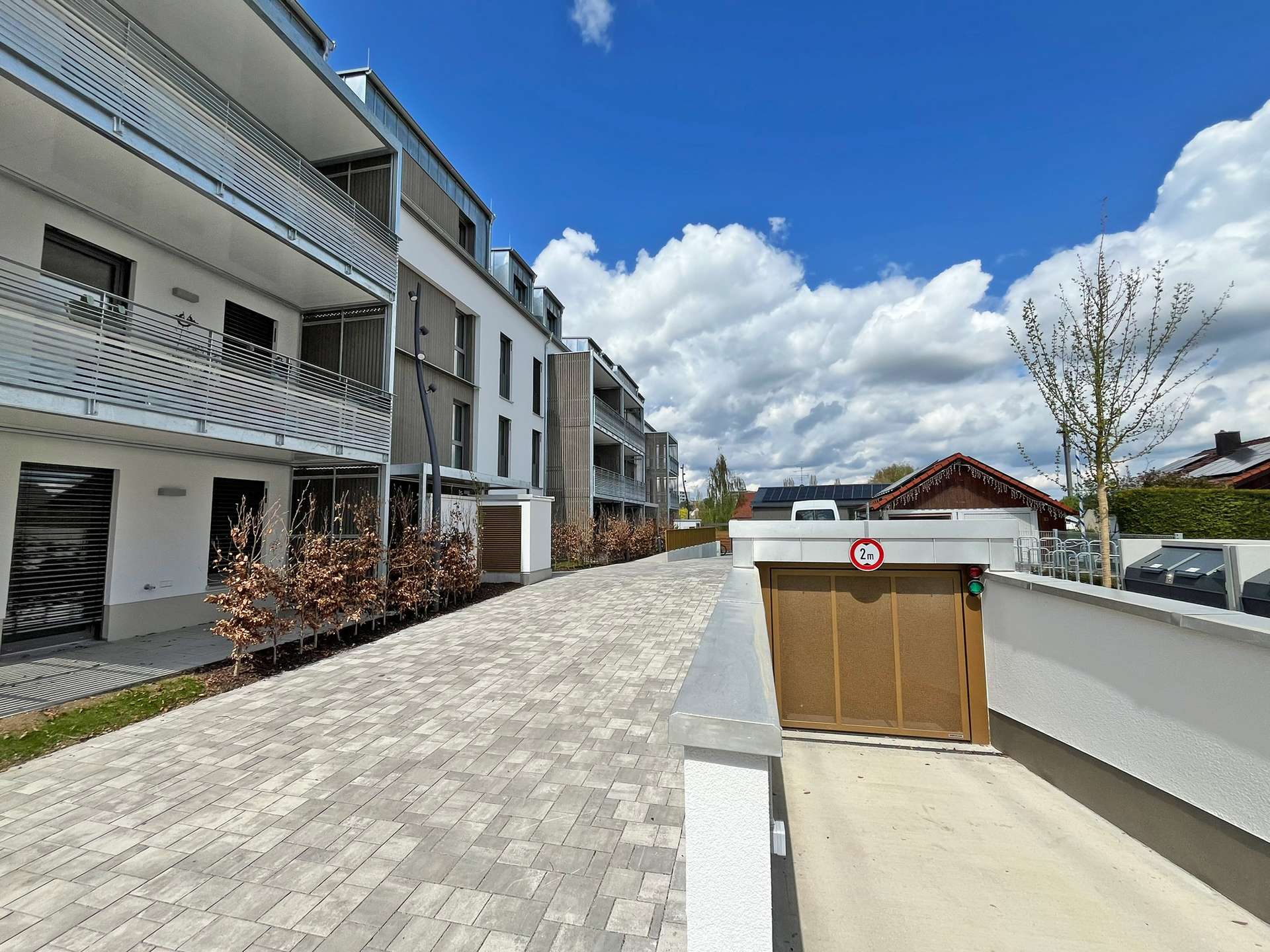 Ansicht der Tiefgarageneinfahrt