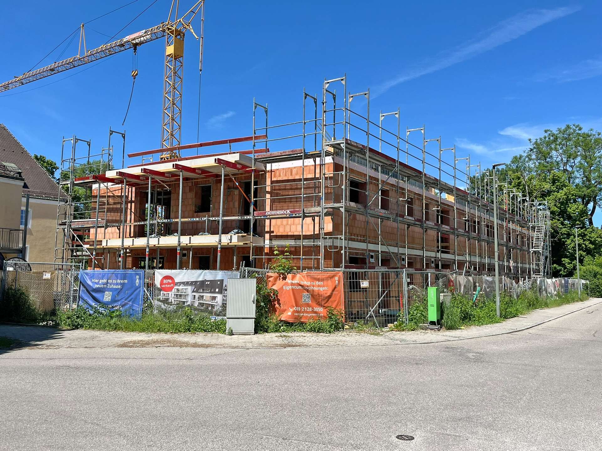 Baustellenfoto Straßenansicht