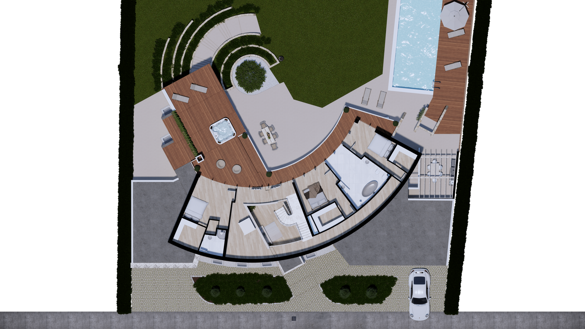 Grundriss des Obergeschosses