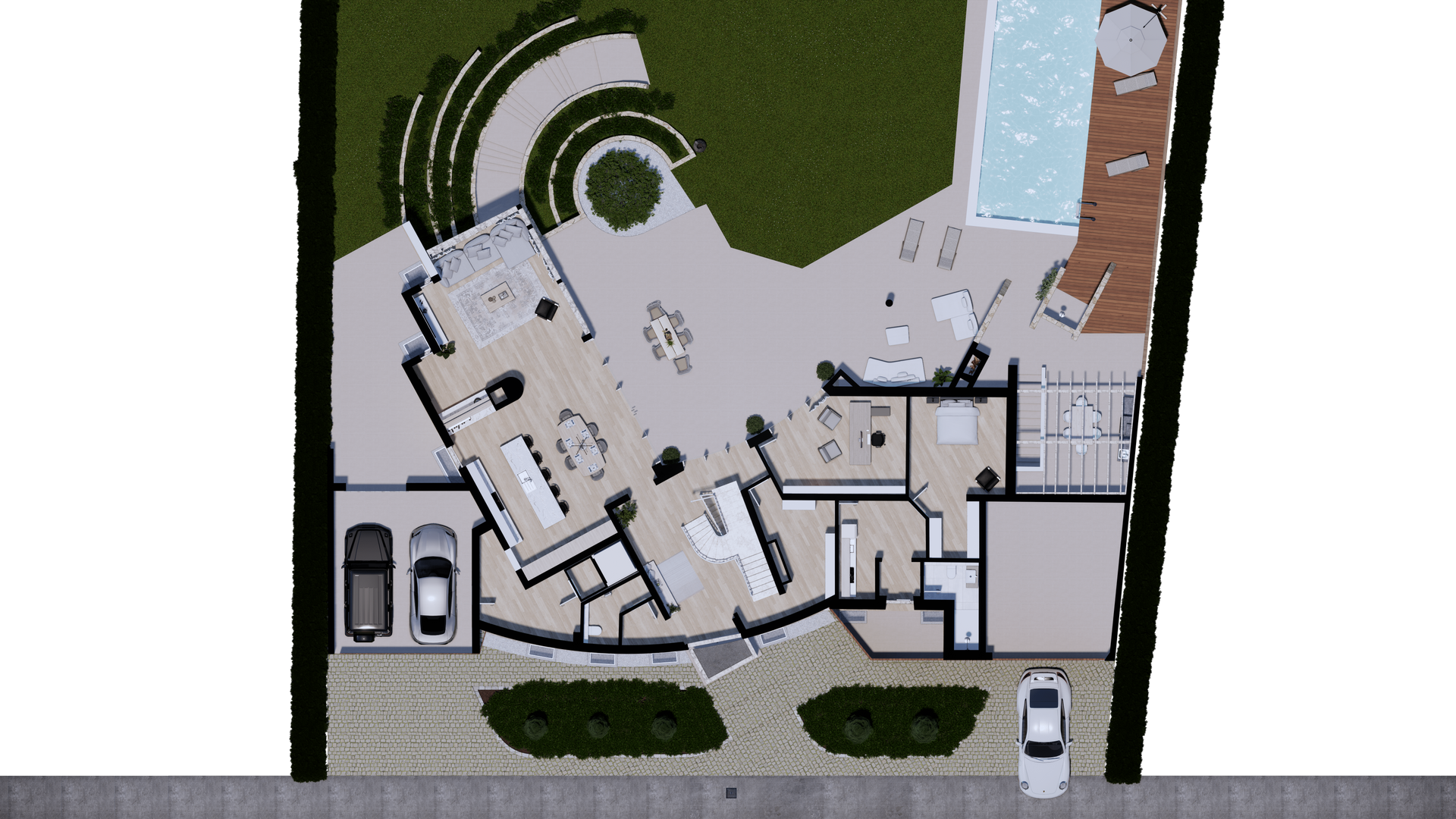 Grundriss des Erdgeschosses