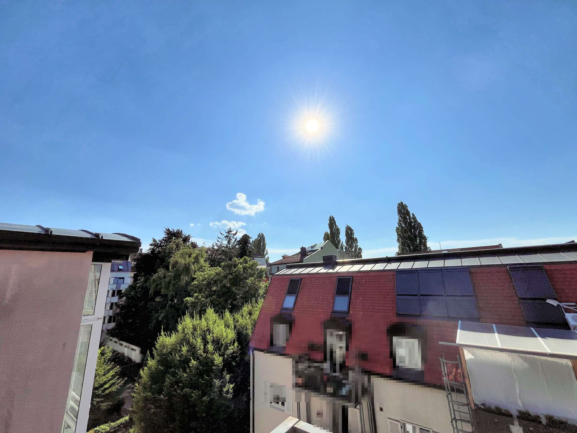 Ausblick aus dem Balkon