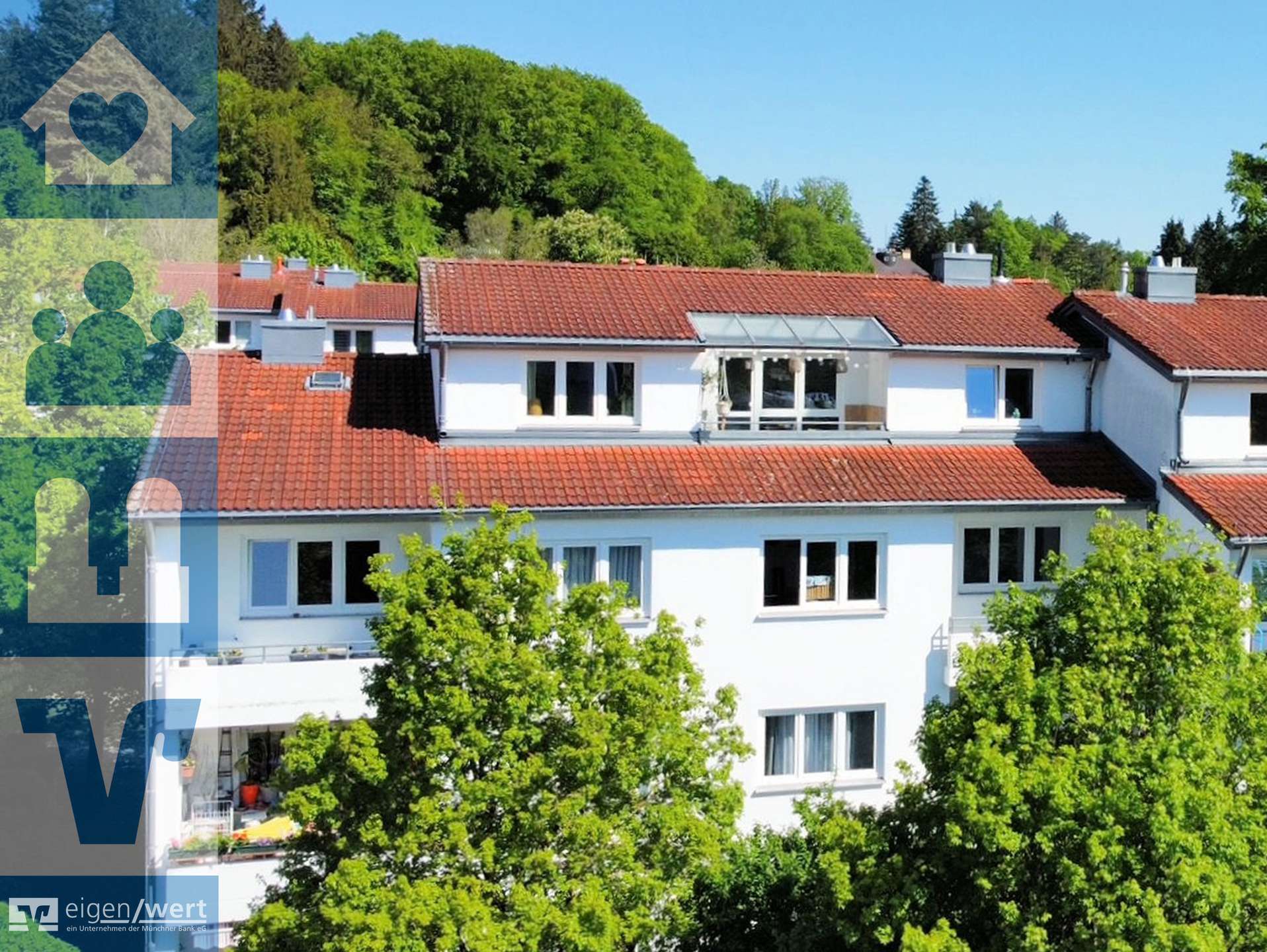 Außenansicht des Mehrfamilienhauses in Starnberg