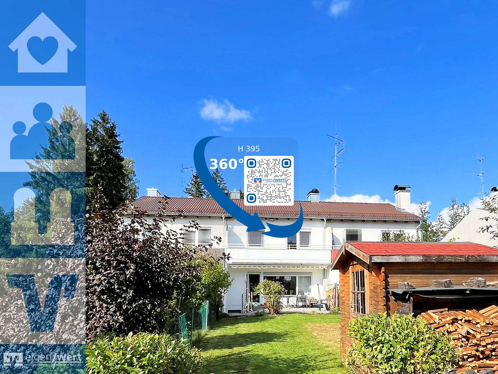 Reihenmittelhaus in Brunnthal-Neukirchstockach mit 360° Rundgang