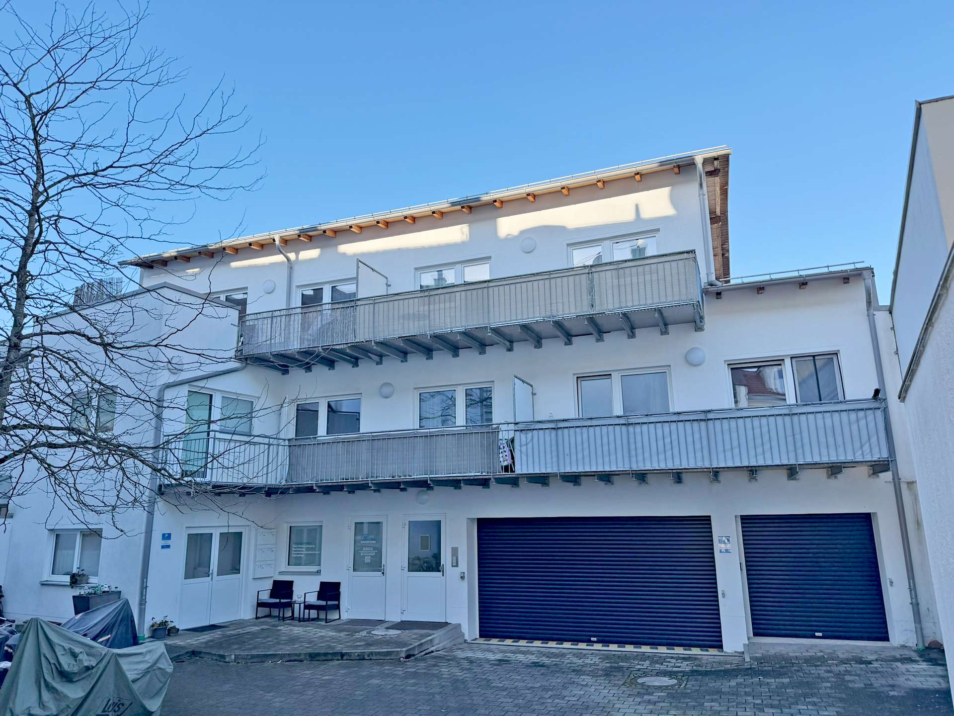 Rückansicht des Gebäudes