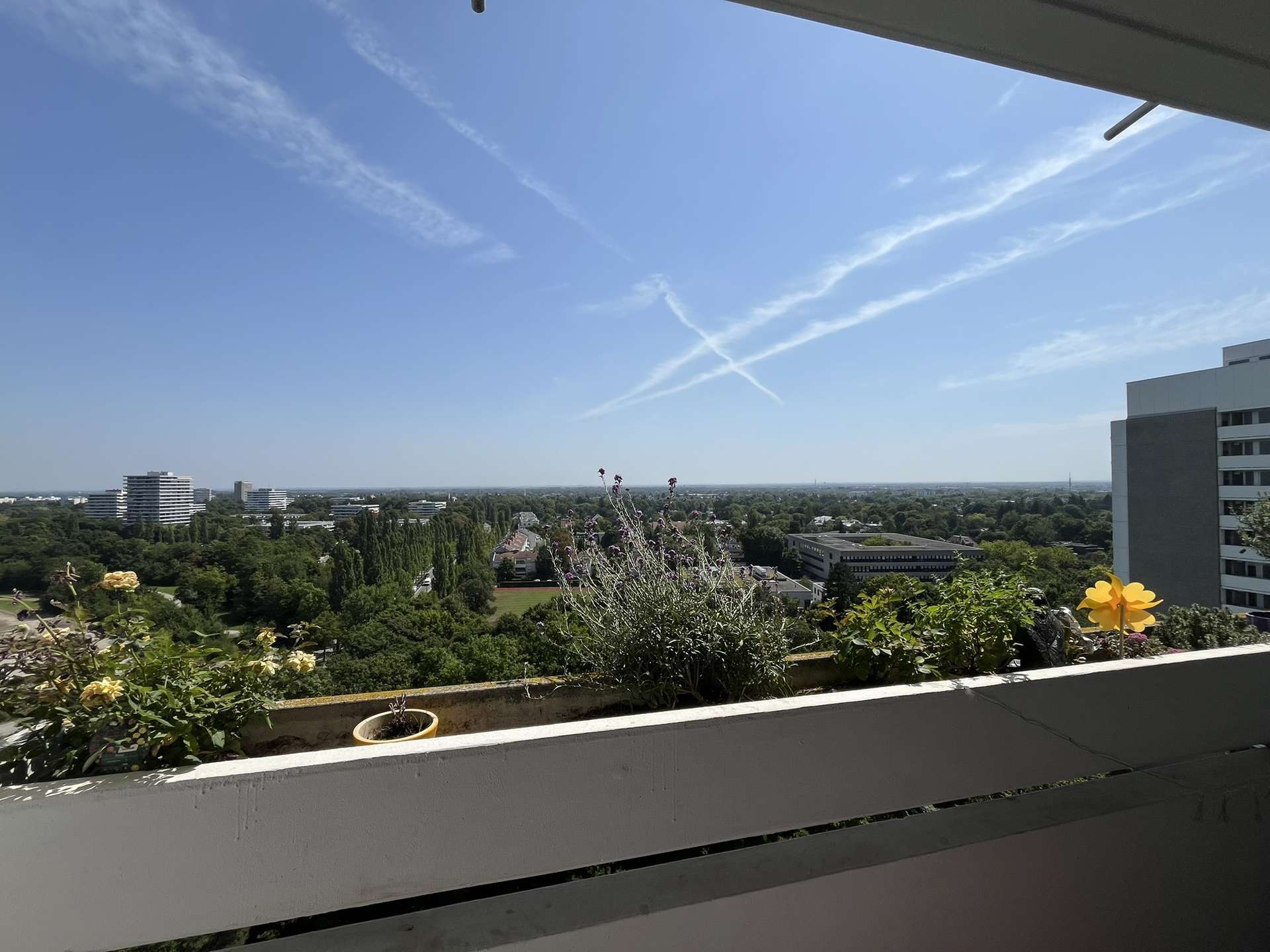 Balkonblick vom Schlafzimmer