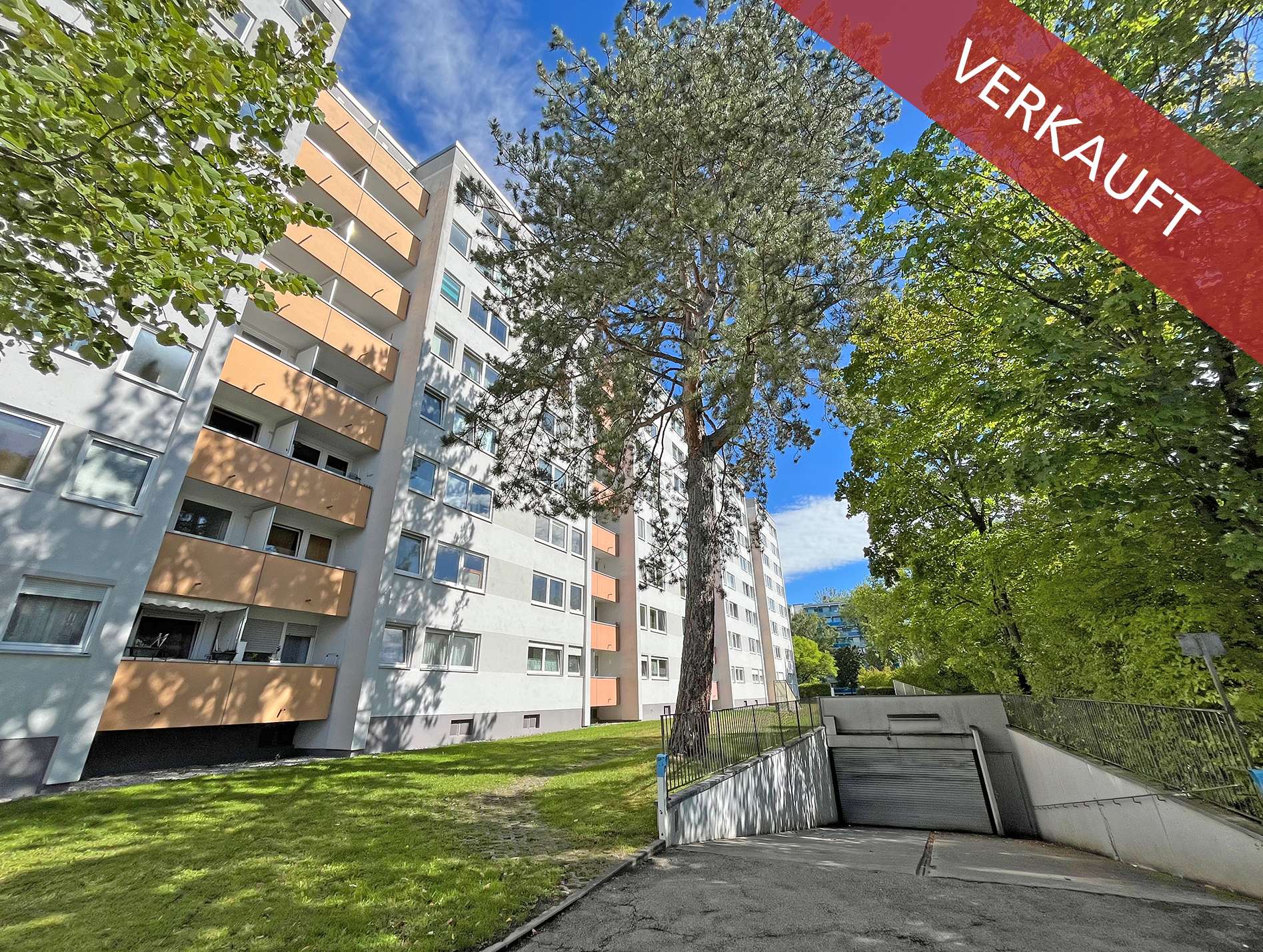 Außenansicht des Mehrfamilienhauses in Solln 