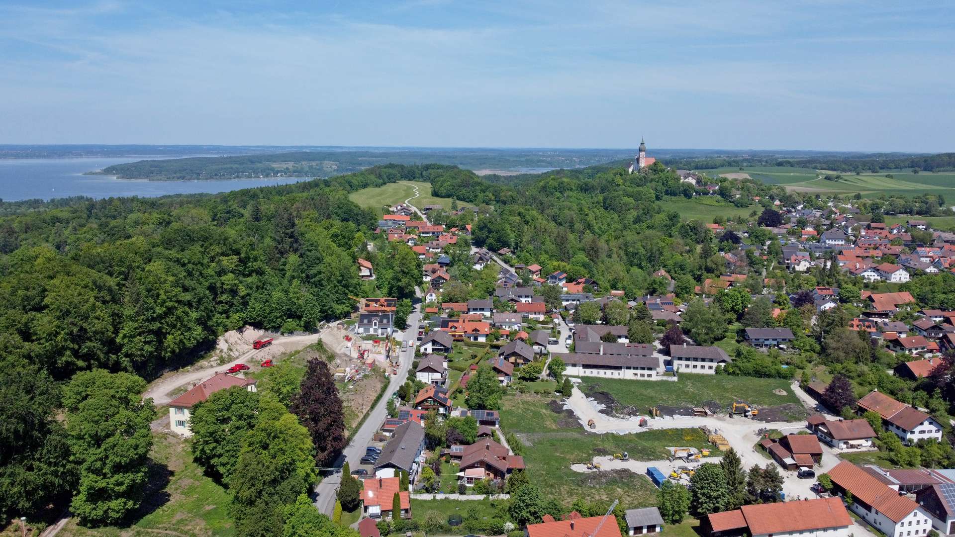 Luftbildaufnahme mit Blick Norden