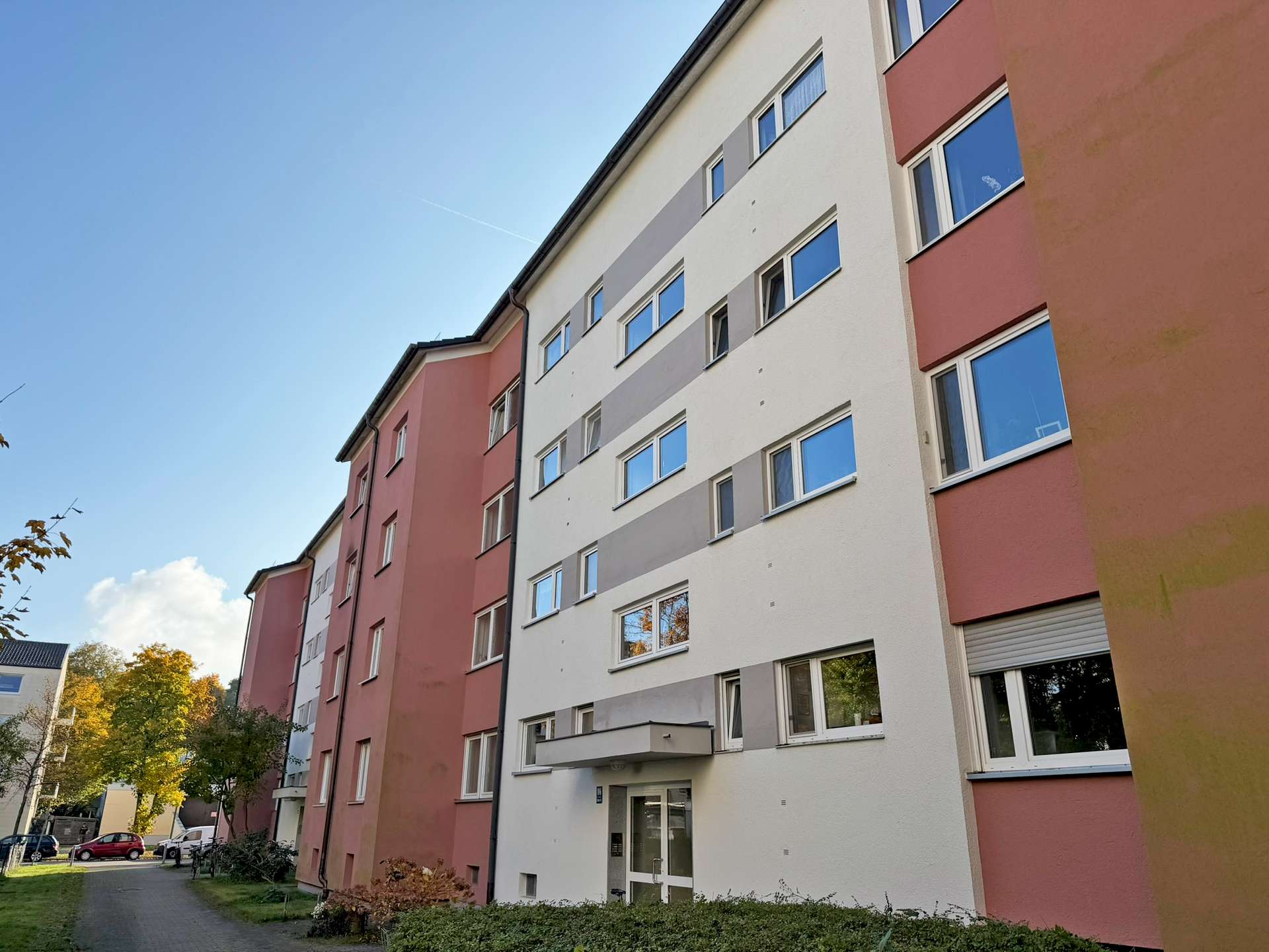 Außenansicht des Mehrfamilienhauses