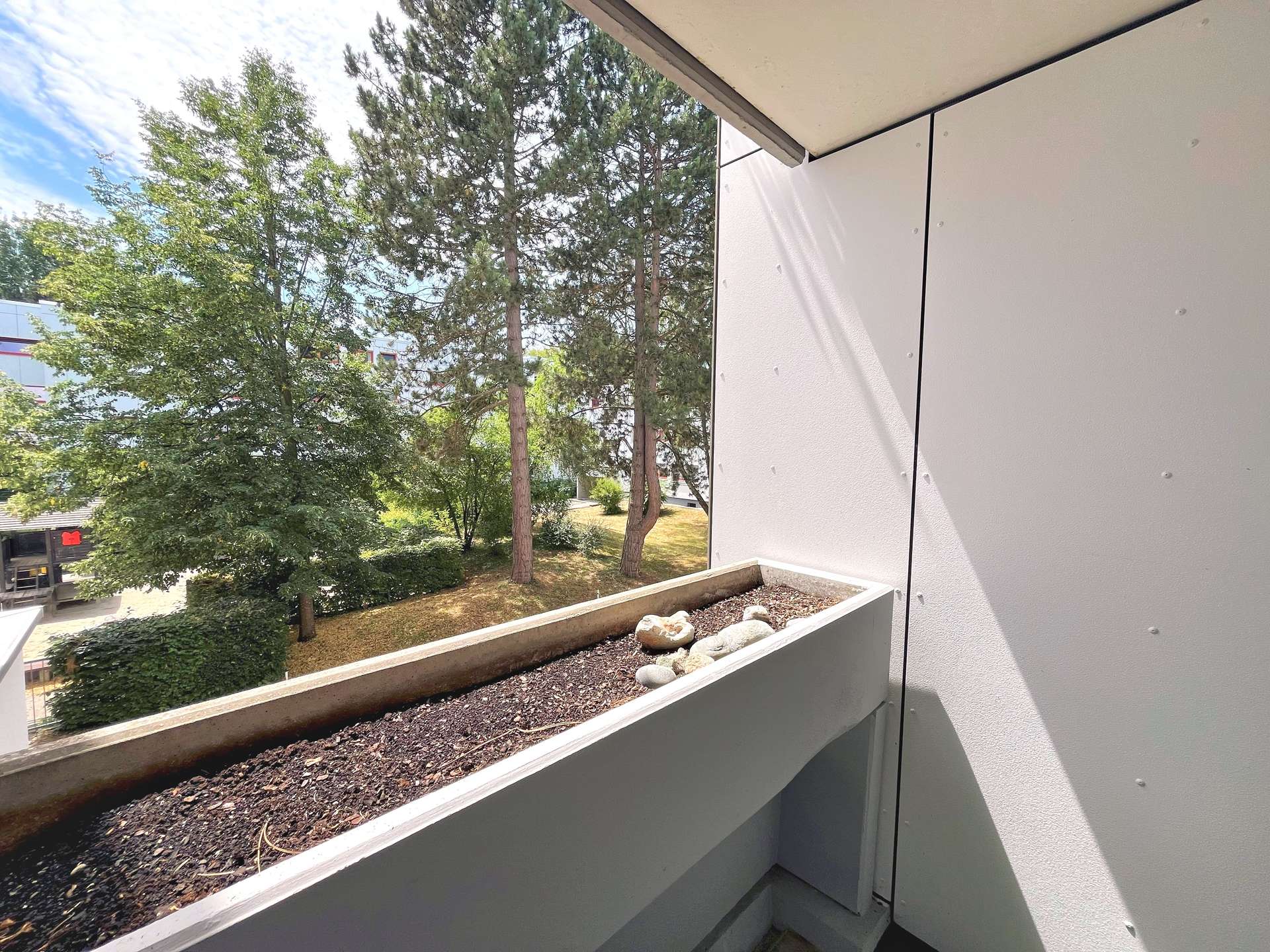 Loggia mit Blick ins Grüne