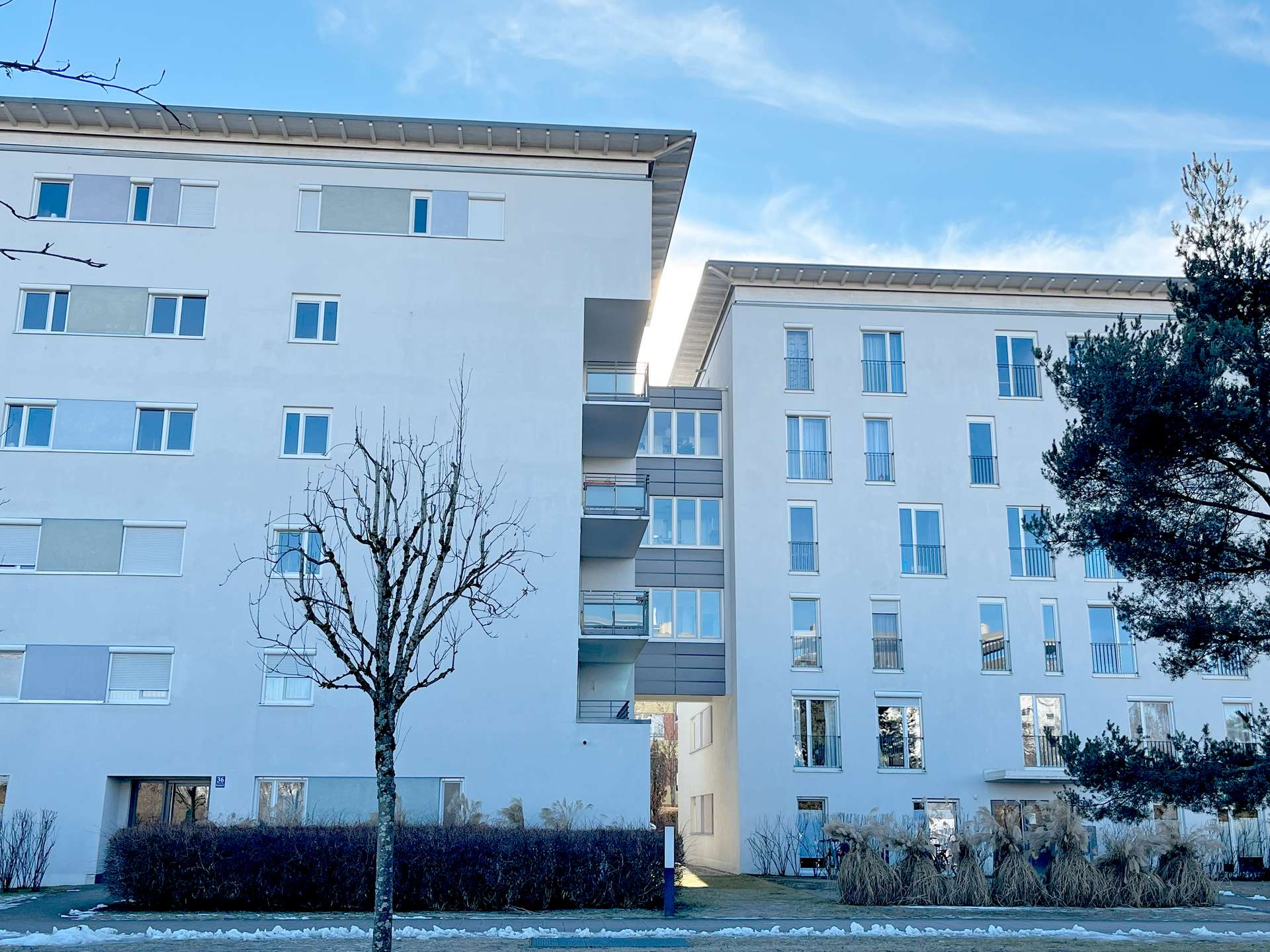 Innenhofansicht des Mehrfamilienhauses