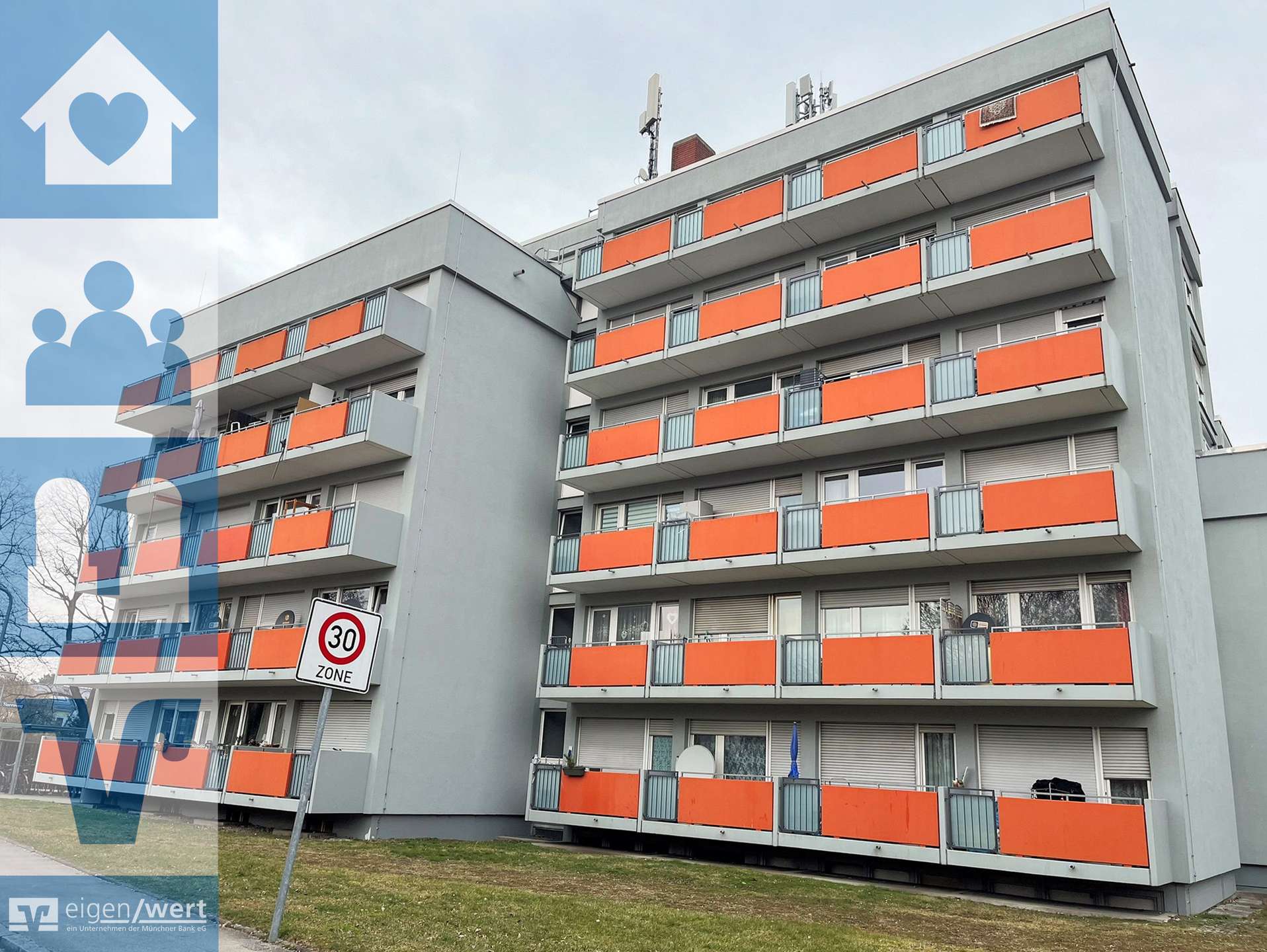 Außenansicht des Mehrfamilienhauses