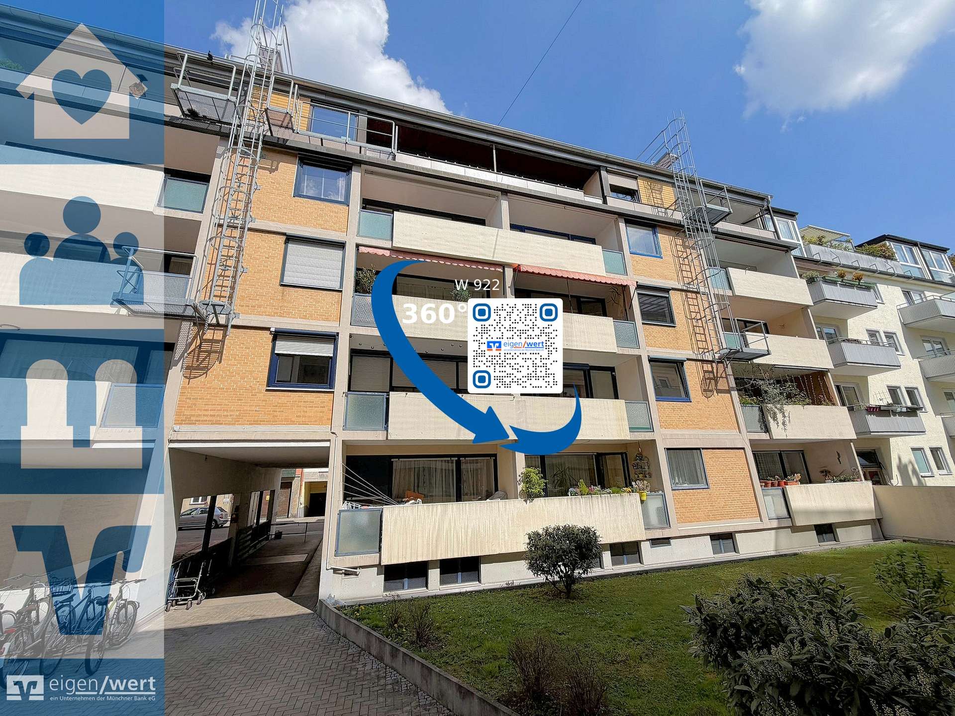 Außenansicht des Mehrfamilienhauses