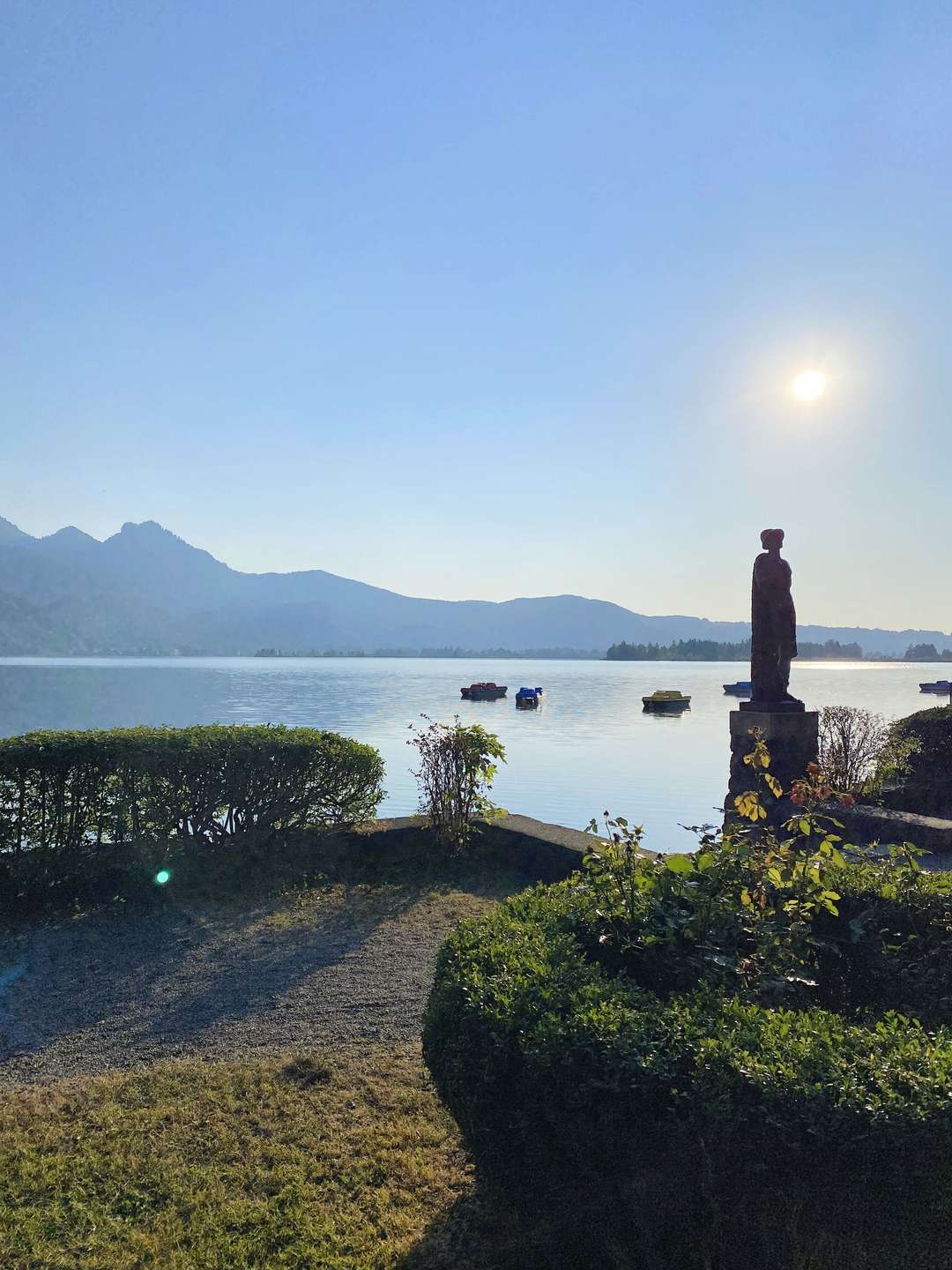 Seeblick vom Ufer auf Höhe des Grundstücks
