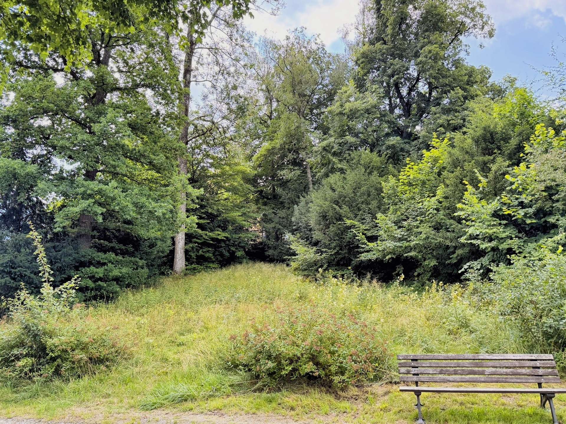 Blick zum Grundstück